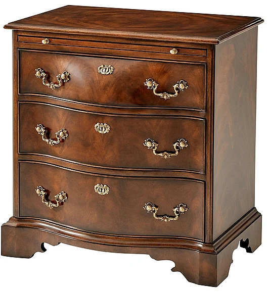 Theodore Alexander The India Silk Bedside Nightstand