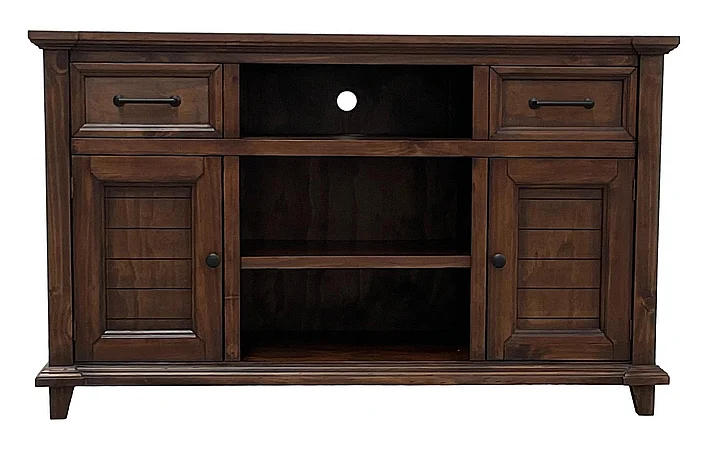 Split Nickel Alan Fireplace TV Stand V-ALAN-FP | COA4FP