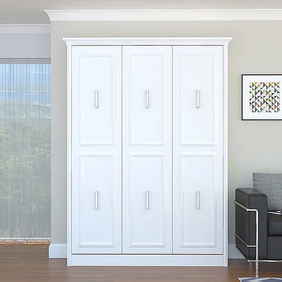 Leto Muro Allegra Portrait Queen Wall Bed in White ALEGQNP