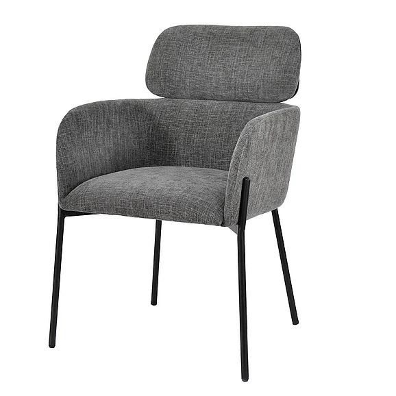 LH Home Allegra Dining Chair in Graphite ALG025-GRA