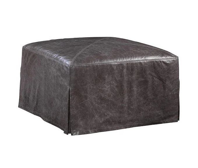 Spectra Home Alhambra Sq. Ottoman in Crystal Charcoal (4) OT049DBTX-00
