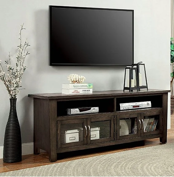 Furniture of America Alma 60" TV Stand in Gray CM5903-TV-60