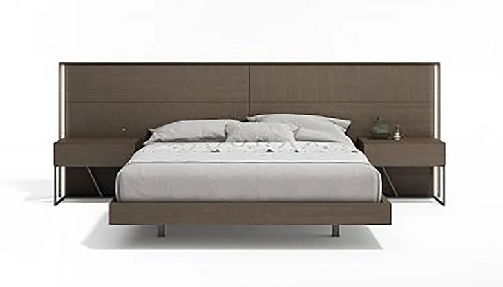 J&M Almada King Panel Bed in Ash 17742-K CLOSEOUT