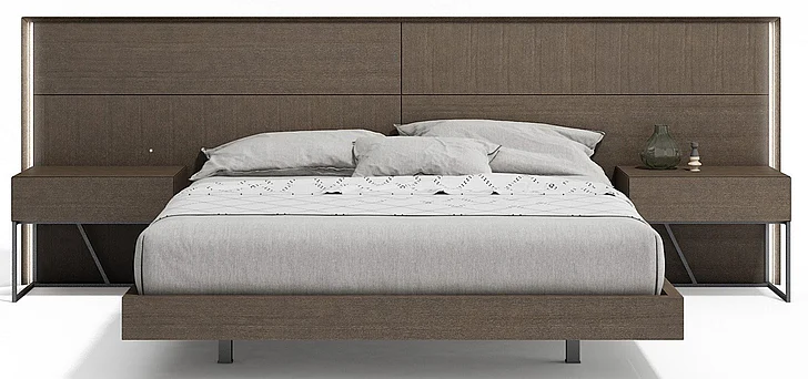 J&M Almada Queen Panel Bed in Ash 17742-Q CLOSEOUT