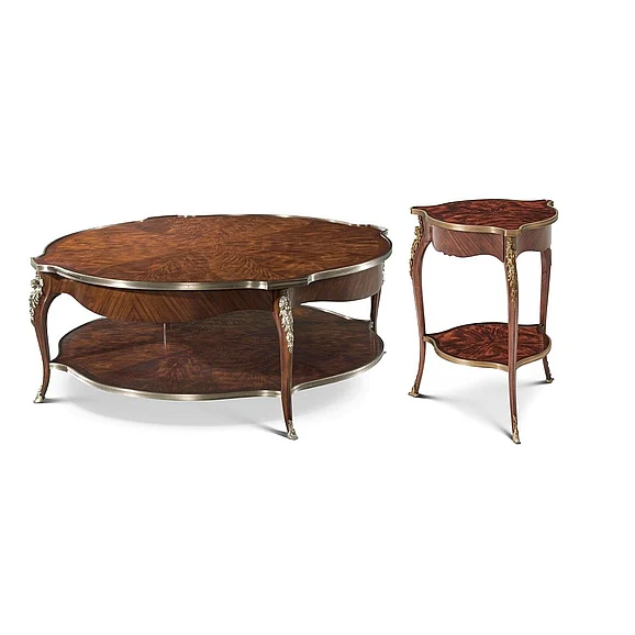 Theodore Alexander Althorp Living History 2pc Caryatid Round Occasional Living Room Set
