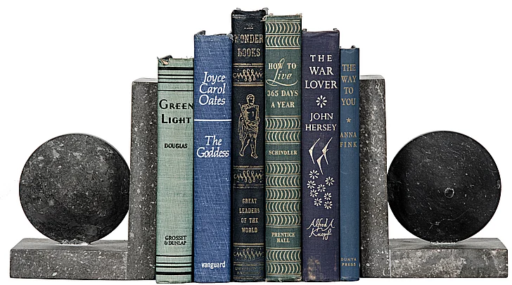 Noir Furniture Marble Bookends AM-146BM