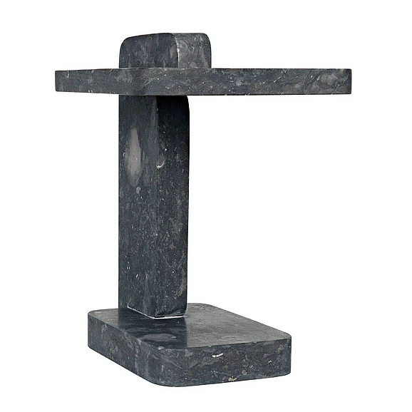 Noir Furniture North Side Table in Black Marble AM-293BM
