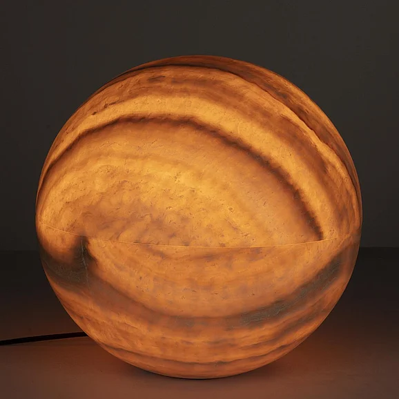 Noir Furniture Onyx Globe, Medium in Natural AM-8M