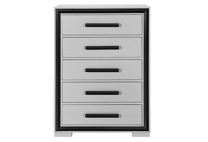 Global Furniture Amelia Chest in Grey and Black AMELIA-GREY/BLACK-CH