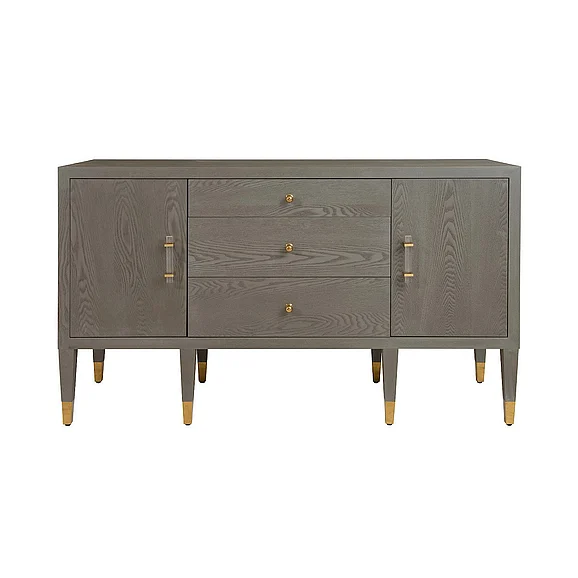 Worlds Away Amherst Buffet in Smoke Grey Oak AMHERST SG CLOSEOUT