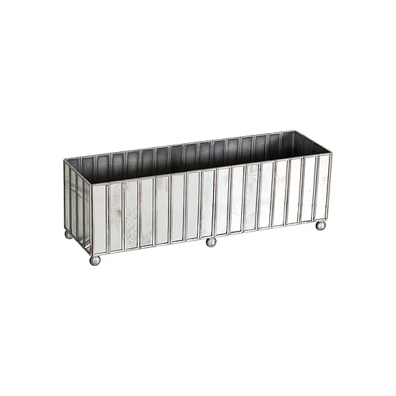 Worlds Away Rectangular Facet Ant Mir Planter AMTFAC