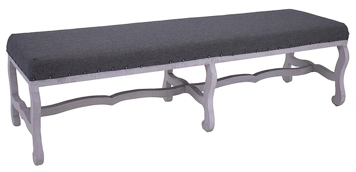 Split Nickel Andie Padded Bench Bone MIC-ANDIE-PB | A2B3