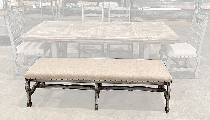 Split Nickel Andie Padded Bench MIC-ANDIE-PB | COAN13