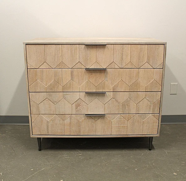 Moti Furniture Jaden 4-Drawer Chest in Natural