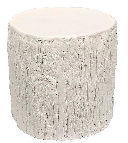 Noir Furniture Trunk Side Table in White Fiber Cement AR-288WFC