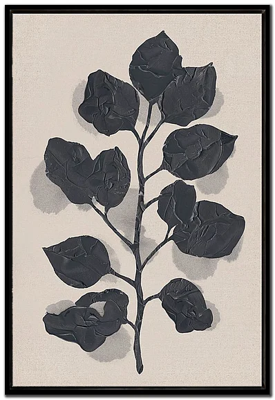 Streamline Art Black Rose Silhouette II E817325