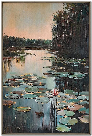 Streamline Art Lily Pond Reflections E891929