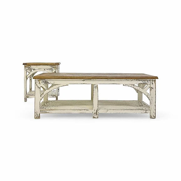 Split Nickel Arche 2pc Occasional Set in Jes White Jes Sandstone