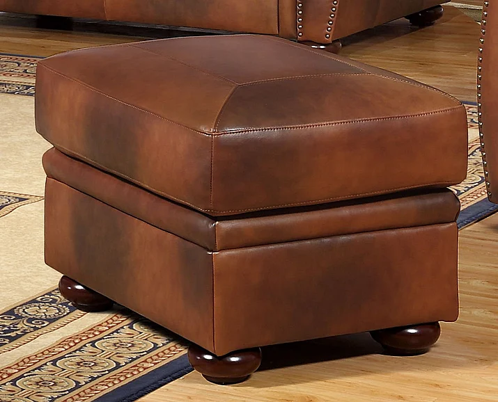 Leather Italia USA Arizona Ottoman in Marco 4111-6110-0004234