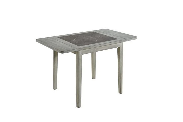 Urban Styles Arlington Tile Drop Leaf Table in Smoke Gray 1824