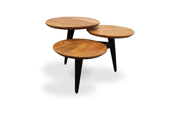 Moti Furniture Edna Multi Level Coffee Table in Natural 55003001