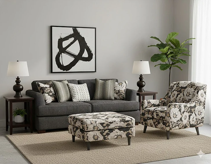 Southern Motion Argo Ash 7900 2pc Living Room Set in Grey