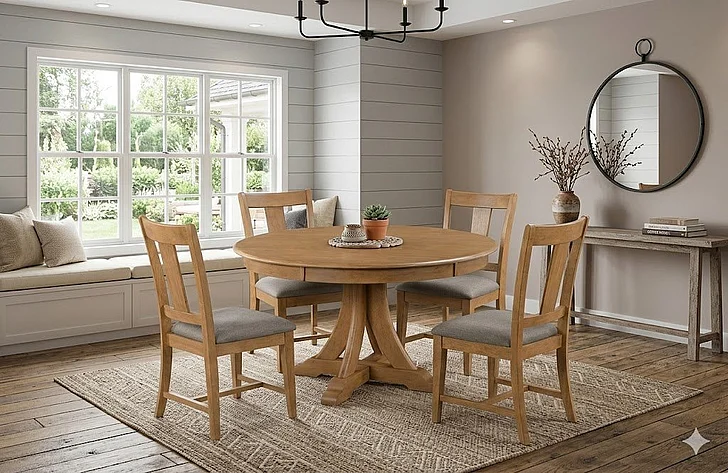 Kincaid Kafe 5pc 54 Inches Quad Dining Set in Cappuccino