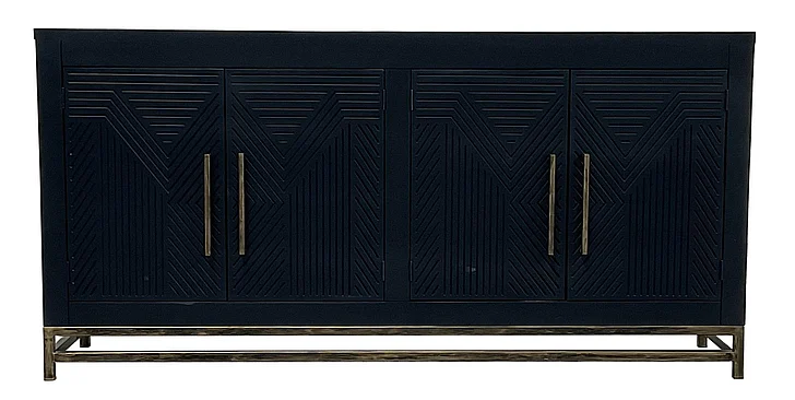 Split Nickel Asher 4 Door Console V-ASHER-4DC | COA54
