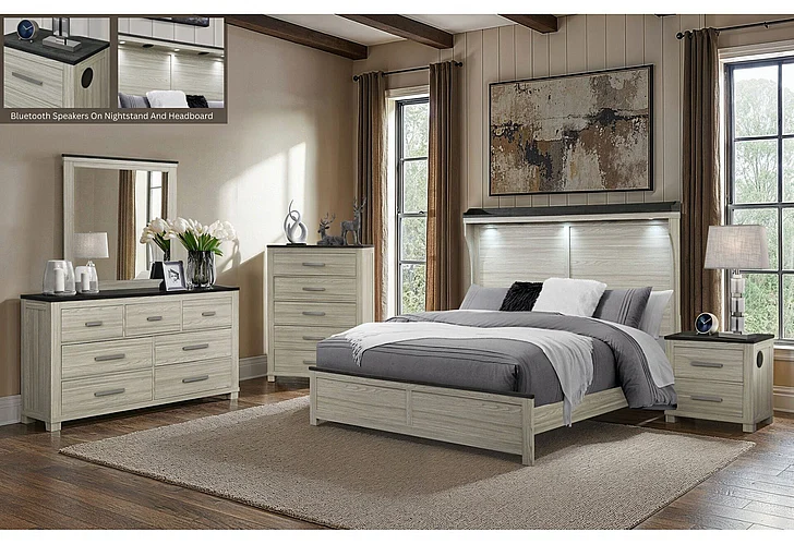 Global Furniture Ashley 2pc Bedroom Set in Brown