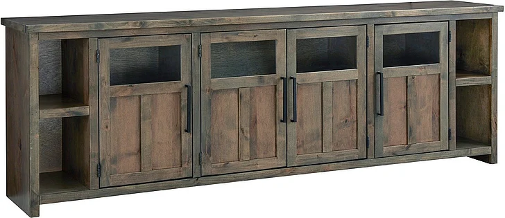 Aspenhome Finnegan Entertainment Wall 98" Console with 4 Doors in Sage Green MTT1270-GRN