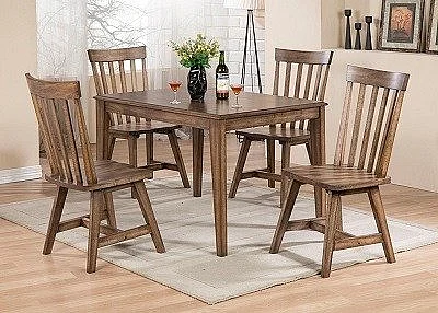 Urban Styles Aspen 5pc Dining Room Set in Tobacco