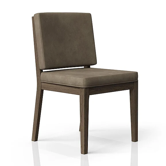 Emma Mason Signature Aurelia Latte & Leather Soft Back Chair in Latte