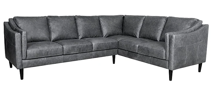 Luke Home Ava Sectional in 3512 Bomber Gray Ava-3STRLAF/ANGRAF (Quickship)