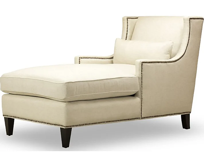 Spectra Home Ava Chaise Lounge in Tribecca Natural