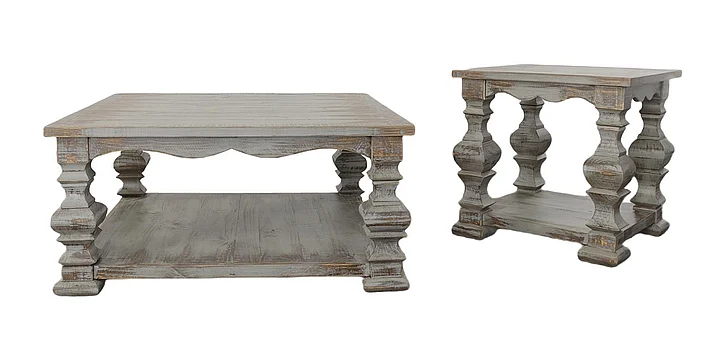 Split Nickel Ava 3pc Occasional Set