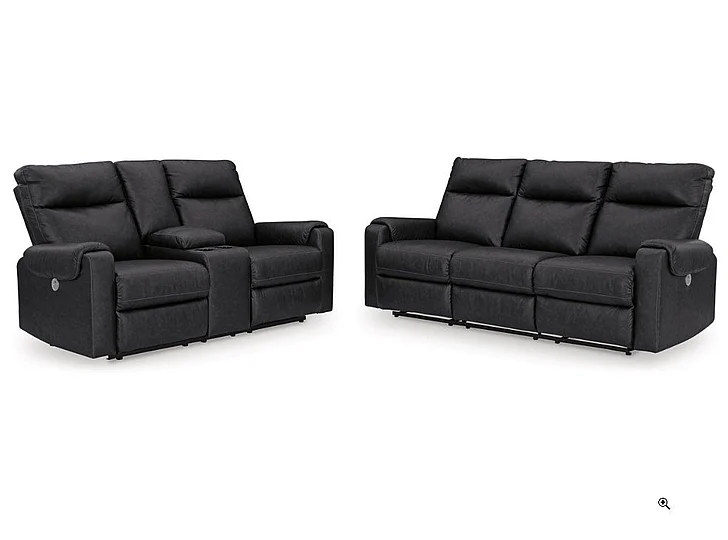 Axellton Power Reclining 2pc Living Room Set in Carbon