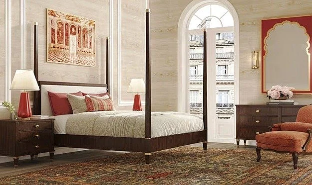 Theodore Alexander Marlborough by Alexa Hampton Markos 2pc Poster Bedroom Set in Cambridge AH