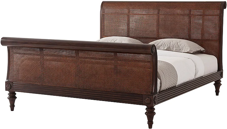 Theodore Alexander Denison Sleigh Cal King Bed CLOSEOUT