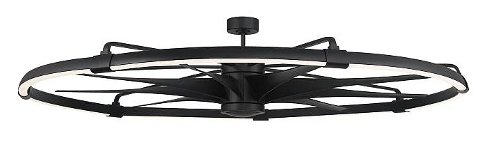 Craftmade Axel 80" Flat Black w/ Flat Black Blades AXL80FB9