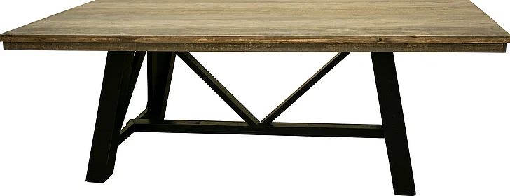 IFD Loft Rectangular Dining Table in Brown