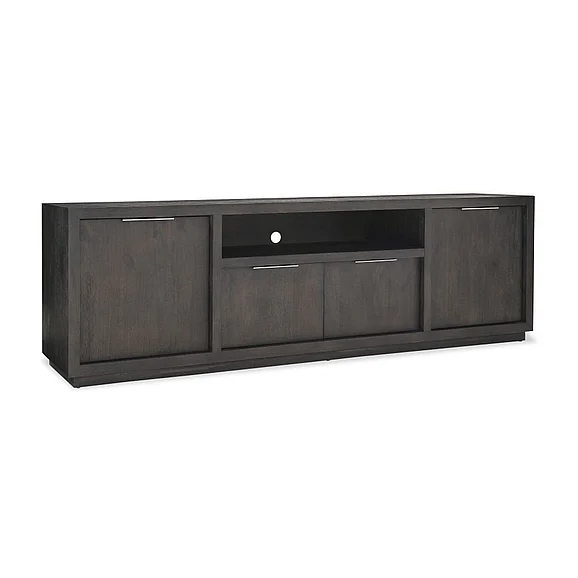 Modus Furniture Oxford 84" Media Console in Basalt Grey AZU5268