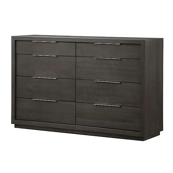 Modus Oxford 8 Drawer Dresser in Basalt Grey