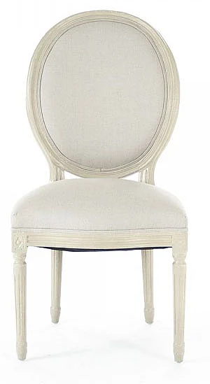 Zentique Medallion Side Chair in Grey Oak (Set of 2) B004 257-1 A003