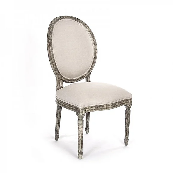 Zentique Medallion Side Chair in Distressed Olive Green (Set of 2) B004 CC008 A003