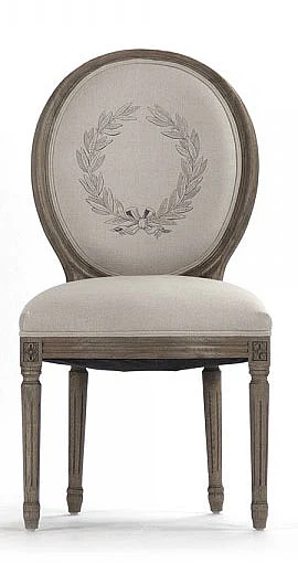 Zentique Medallion Side Chair in Recycled Oak (Set of 2) B004 E255-3 A003 #61