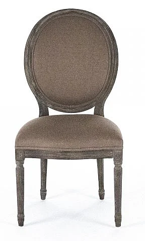 Zentique Medallion Side Chair in Limed Charcoal Oak (Set of 2) B004 E271 A006