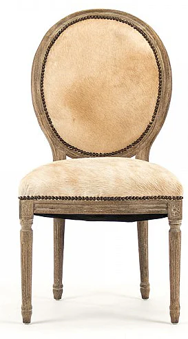 Zentique Medallion Cowhide Side Chair (Set of 2) B004 E272 CH-B