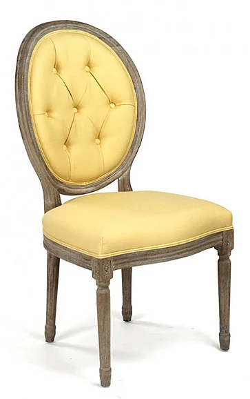 Zentique Medallion Side Chair in Yellow (Set of 2) B004-Z E272 J