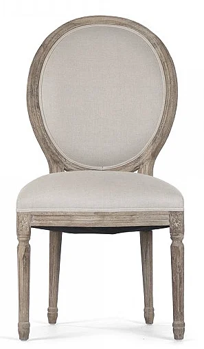 Zentique Medallion Side Chair in Limed Grey Oak (Set of 2) B004 E272 A003