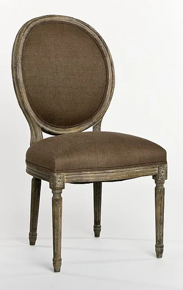 Zentique Medallion Side Chair in Limed Grey Oak (Set of 2) B004 E272 A008